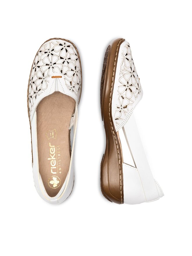 Rieker Halbschuhe Rieker 41356-80 Weiß