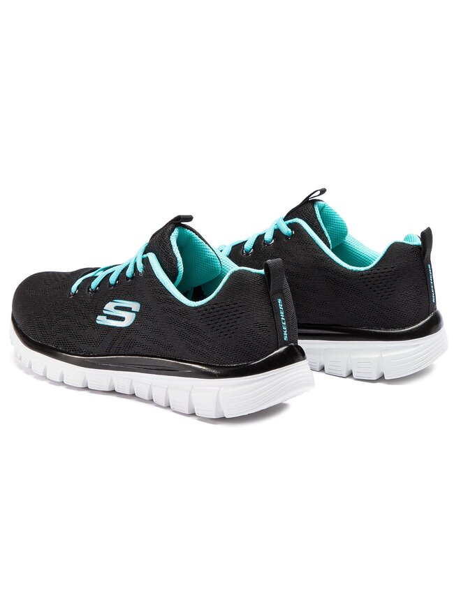 Skechers Superge Skechers Get Connected 12615/BKTQ Črna