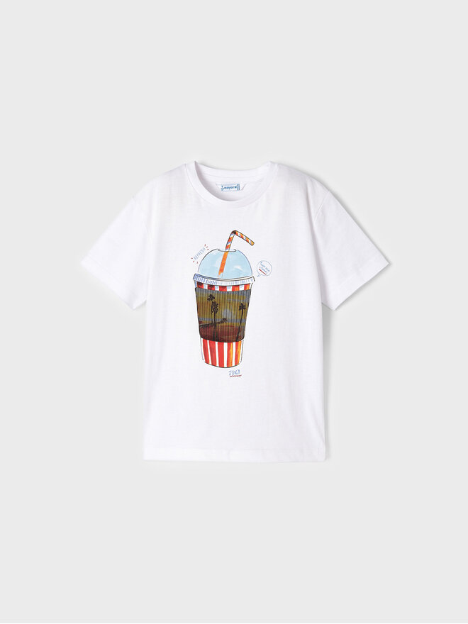 Mayoral Mayoral T-Shirt 3014 Λευκό Regular Fit