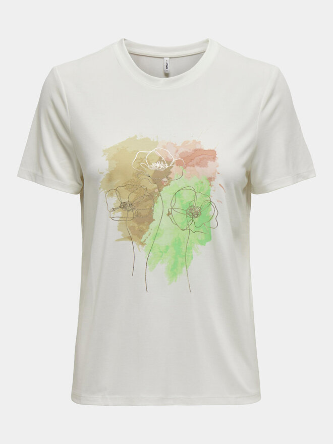 ONLY ONLY Camiseta 15303212 Blanco Regular Fit