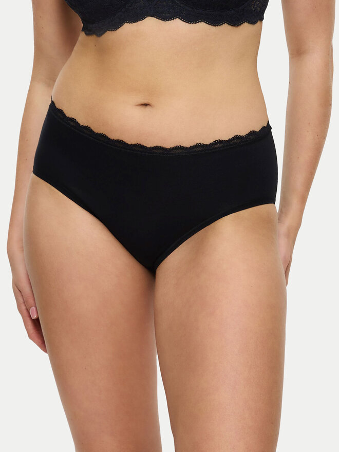 Triumph Triumph Klasične spodnje hlačke Feel Of Cotton 10224959 Črna