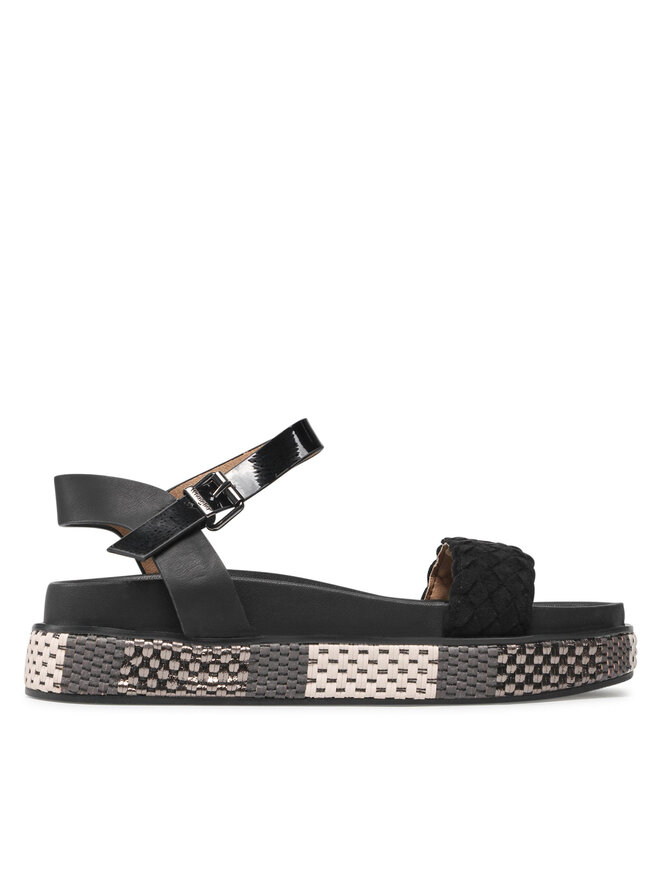 Wrangler Sandały Wrangler Amaya Woven WL21661A Czarny