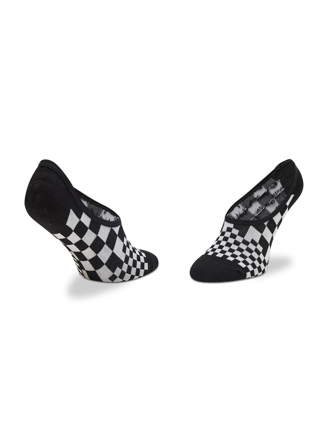 Vans 3 pares de calcetines tobilleros para mujer Vans Classic Check VN0A5L6T4481 Negro