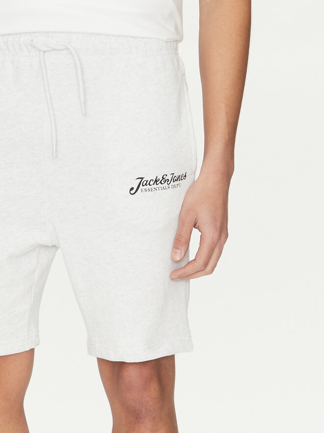Jack&Jones Jack&Jones Komplektas: marškinėliai ir sportiniai šortai Beau 12277466 Balta Relaxed Fit