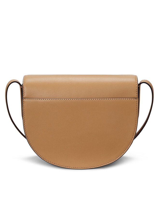 LAUREN RALPH LAUREN Ročna torba LAUREN RALPH LAUREN Witley Leather Medium Embossed Logo Crossbody Bag 431950130008 Rjava