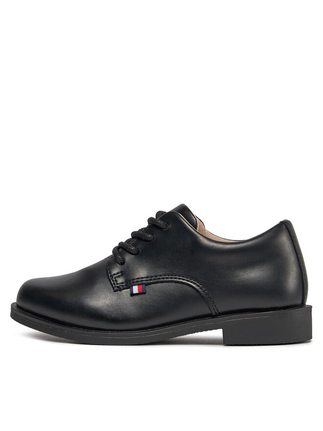Tommy Hilfiger Półbuty Tommy Hilfiger Low Cut Lace Up Shoe T3B4-33174-1355 Czarny