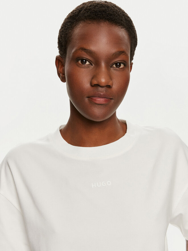 HUGO HUGO Camiseta 50490593 Beis Relaxed Fit