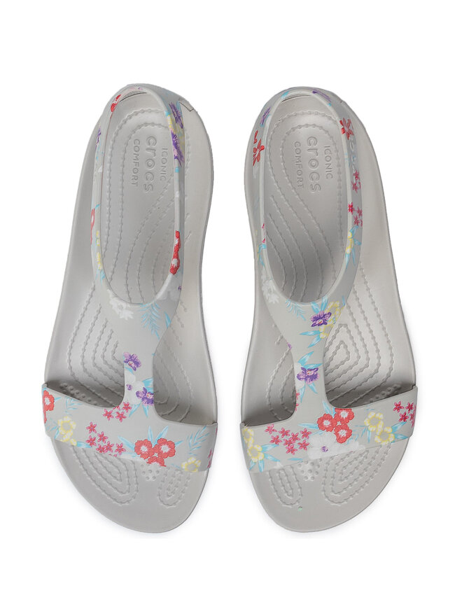 Crocs Sandalen Crocs Serena Graphic Sandal W 205933 Grau
