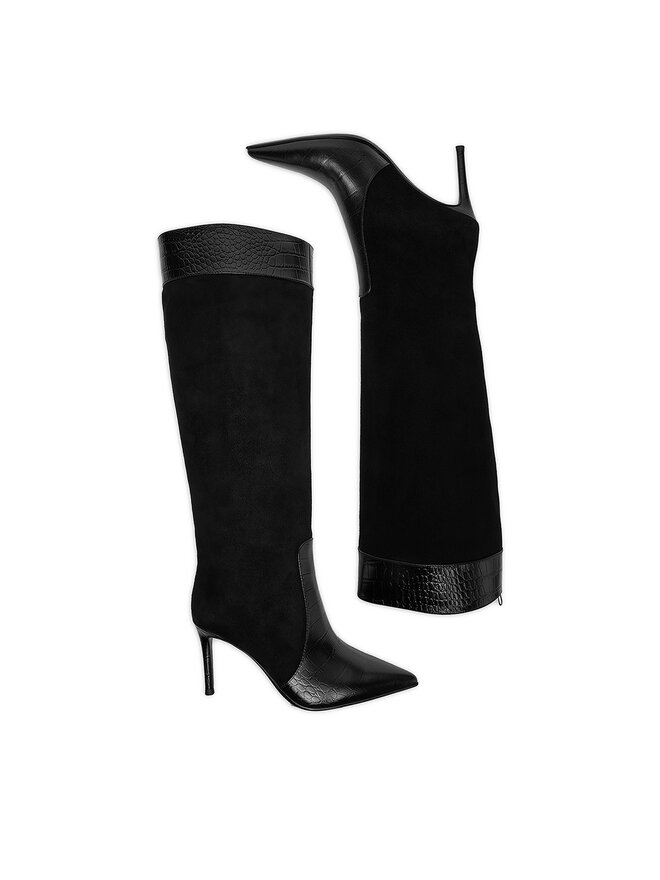 Eva Minge Cizme Eva Minge EO-DANA-GLC6020-16.5-361 Negru