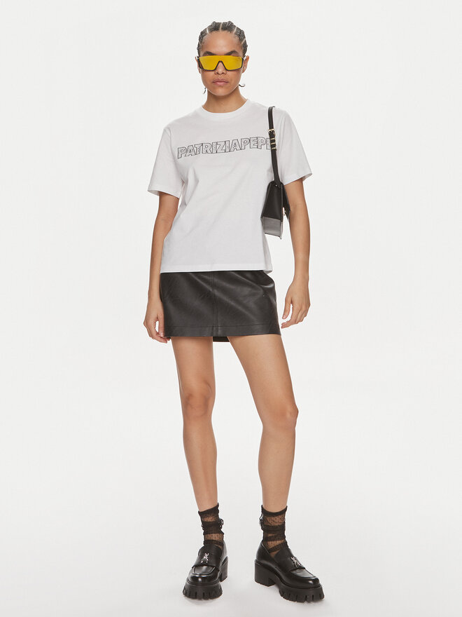 Patrizia Pepe Patrizia Pepe Camiseta 2M4389/J089-W103 Blanco Regular Fit