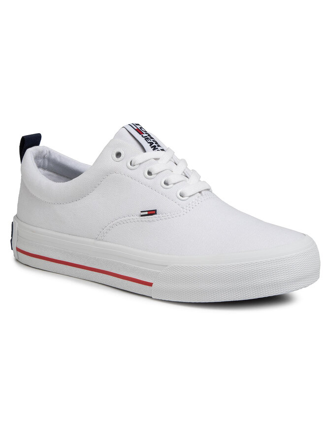Tennis Tommy Jeans Classic Low Tommy Jeans Sneaker EM0EM00405 Blanc chaussures