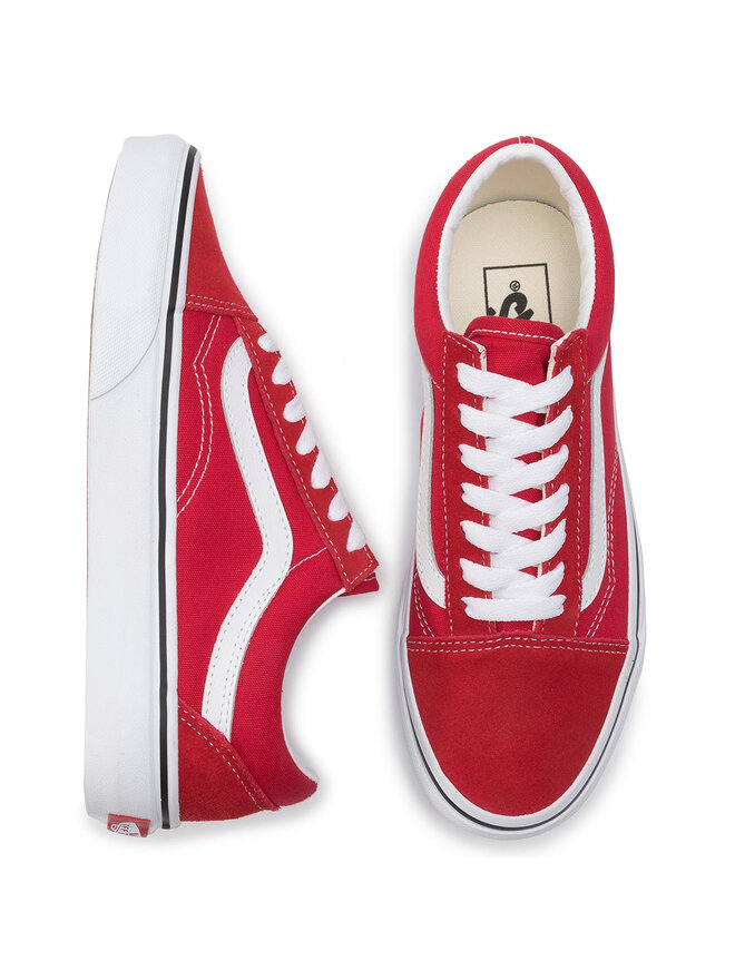 Low cut red vans outlet