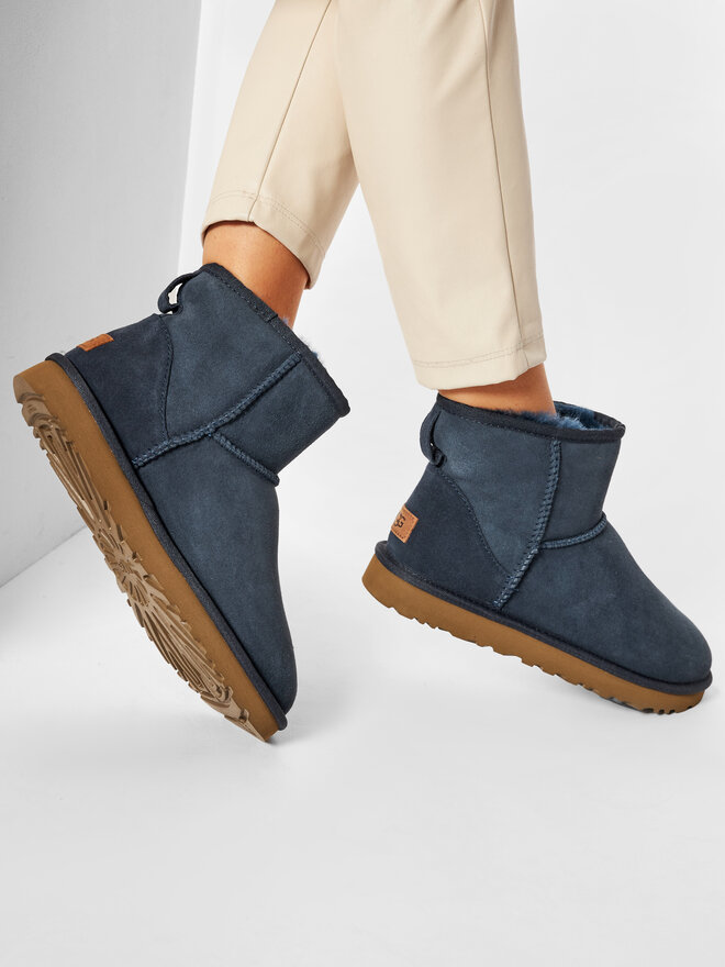 UGG W CLASSIC MINI II ネイビー 7 GENUINE UGG BOOTS W CLASSIC MINI