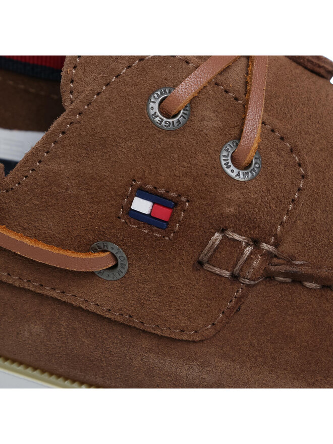 Tommy Hilfiger Мокасини Tommy Hilfiger Classic Suede Boat Shoe FM0FM02736 Коричневий