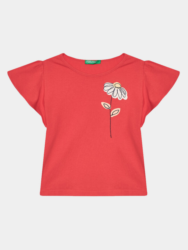United Colors Of Benetton United Colors Of Benetton T-Shirt 3096G10DY Rot Regular Fit