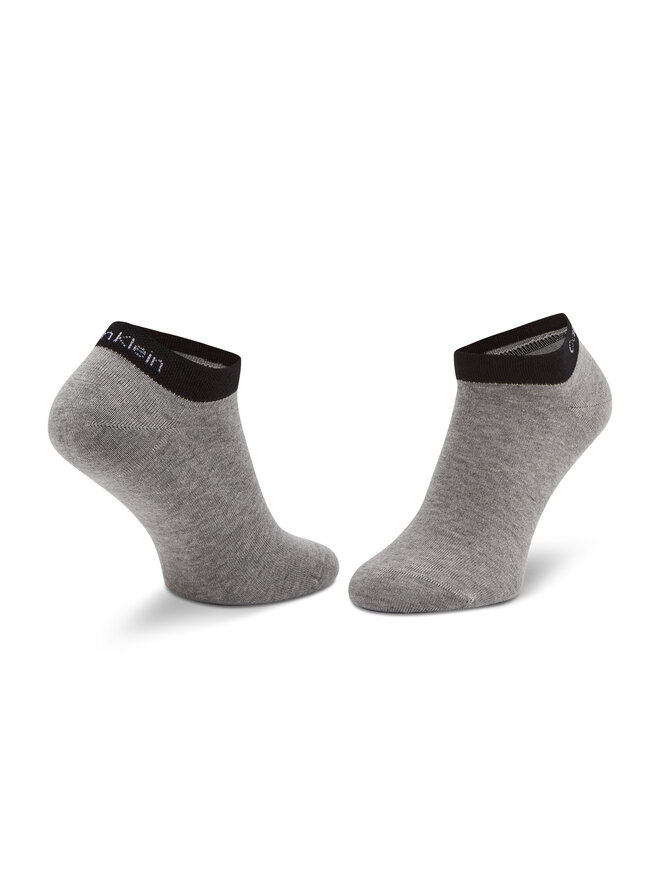 Calvin Klein 2 pares de calcetines cortos unisex Calvin Klein 701218715 Gris
