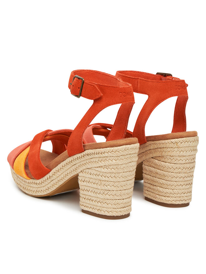 Toms Espadrilky Toms Majorca Strappy 10021951 Červená