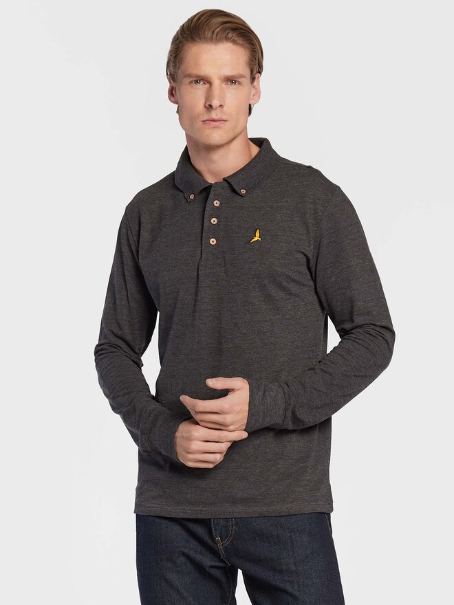 Brave Soul Brave Soul Поло MLT-412WASHINGTN Сірий Slim Fit