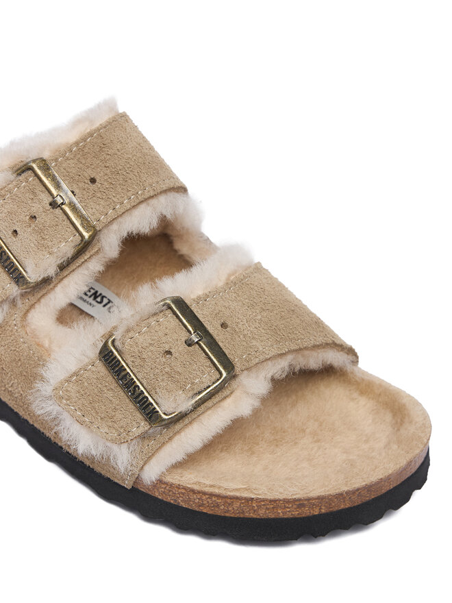 Birkenstock Pantoletten Birkenstock Arizona Shearling 1028293 Beige