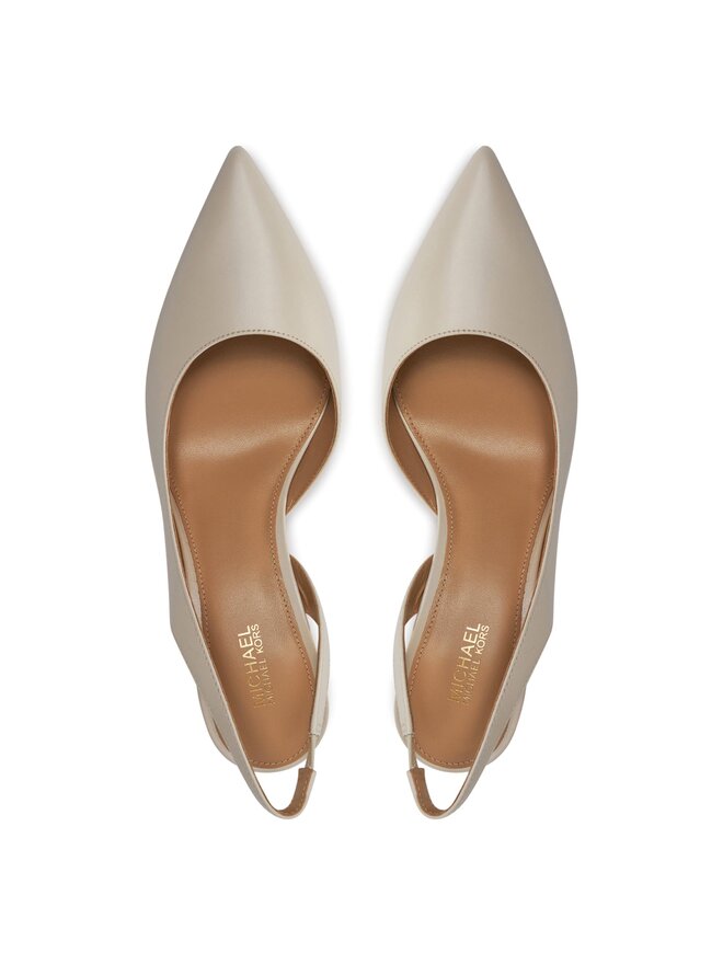 MICHAEL Michael Kors Sandały MICHAEL Michael Kors Alina Flex Sling Pump 40R4HNMP1L Écru