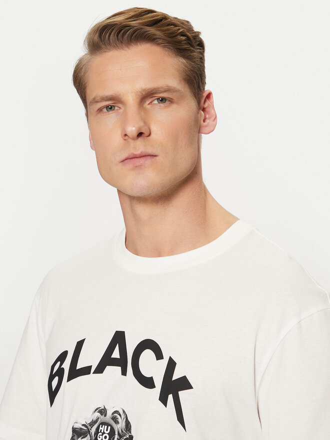 HUGO HUGO Póló Dostalgi 50530684 Bézs Relaxed Fit