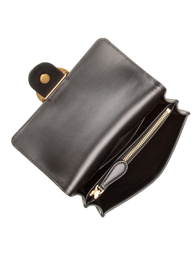 PINKO Handtasche Pinko Love Mini Icon Simply 4 C PE 21 PLTT 1P221P Y6XT Schwarz