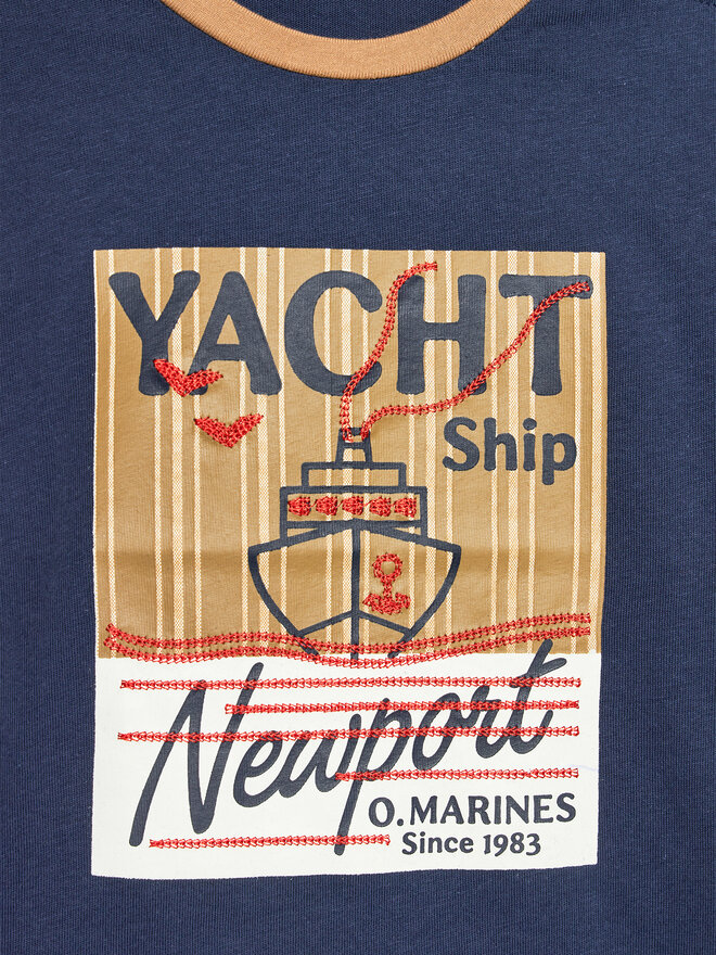 Original Marines Original Marines Camiseta DEP0274NM Azul marino Regular Fit