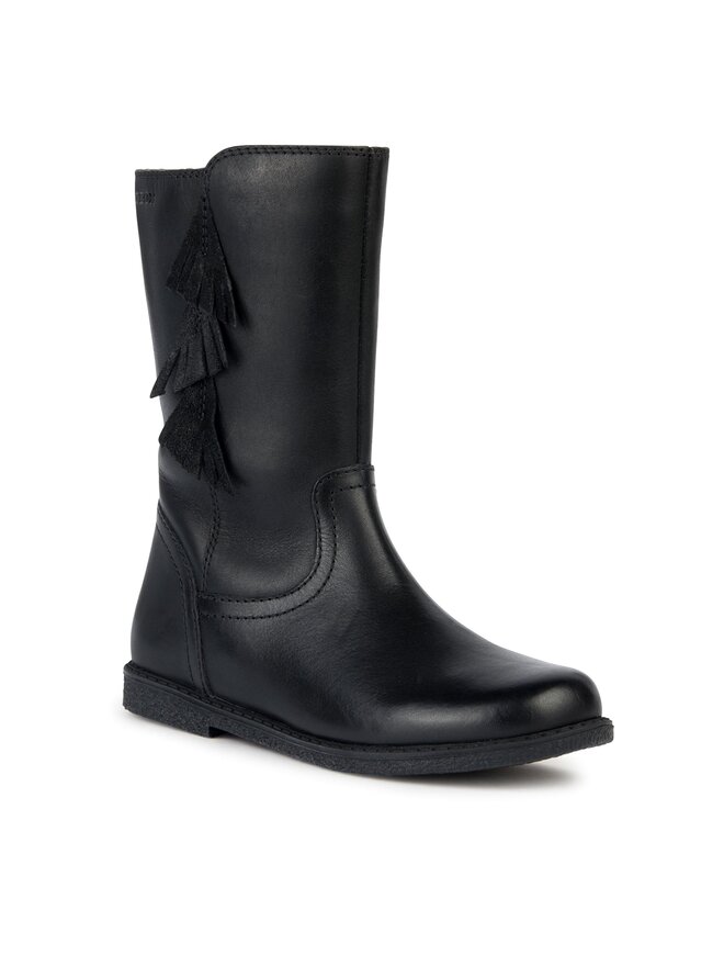 Geox Čižmy Geox J Shawntel Girl J364EC 00043 C9999 S Čierna