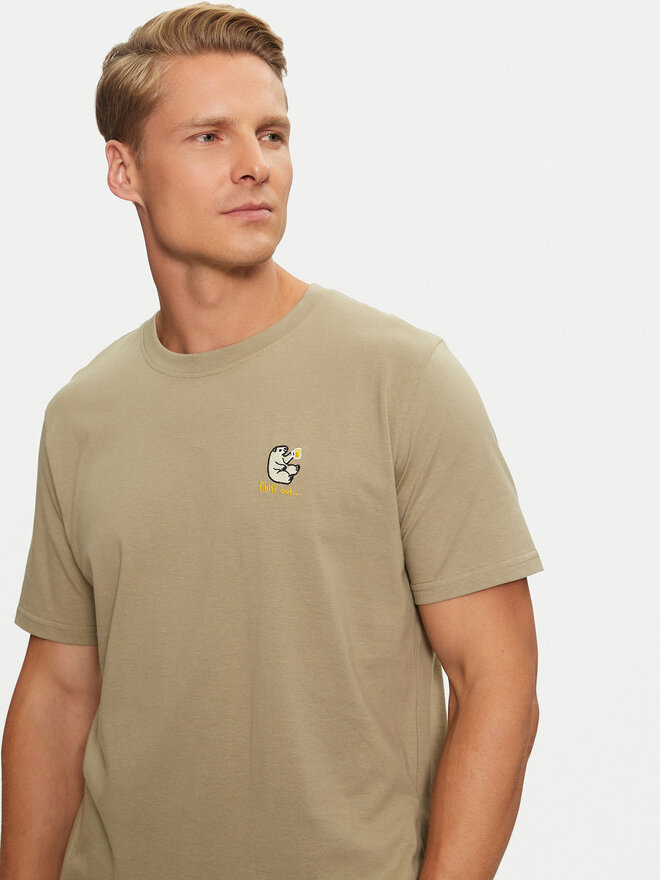 Lindbergh Lindbergh Póló 30-400235 Zöld Relaxed Fit