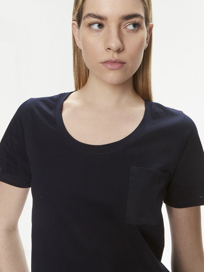 United Colors Of Benetton United Colors Of Benetton Marškinėliai 3J5CD106R Tamsiai mėlyna Regular Fit