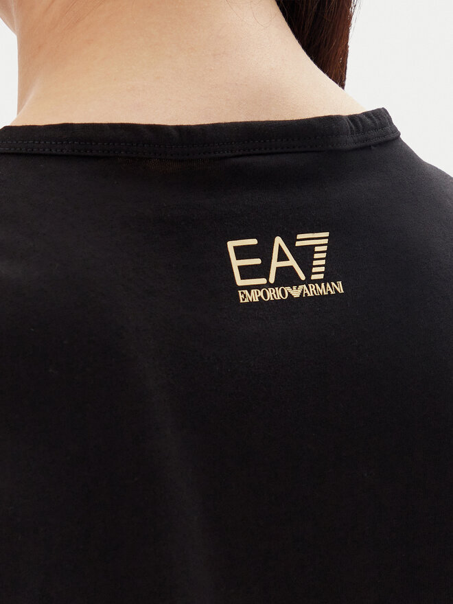EA7 Emporio Armani EA7 Emporio Armani Póló 7W000098 AF12503 MC004 Fekete Loose Fit