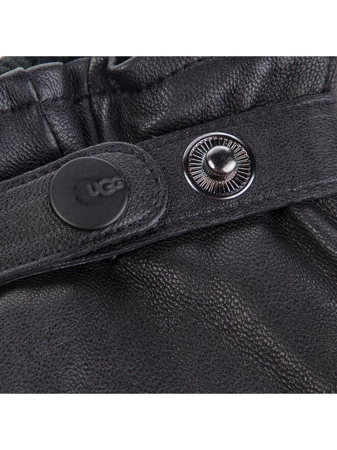 Ugg Herrenhandschuhe Ugg M Leather Belted Glove 17455 Schwarz