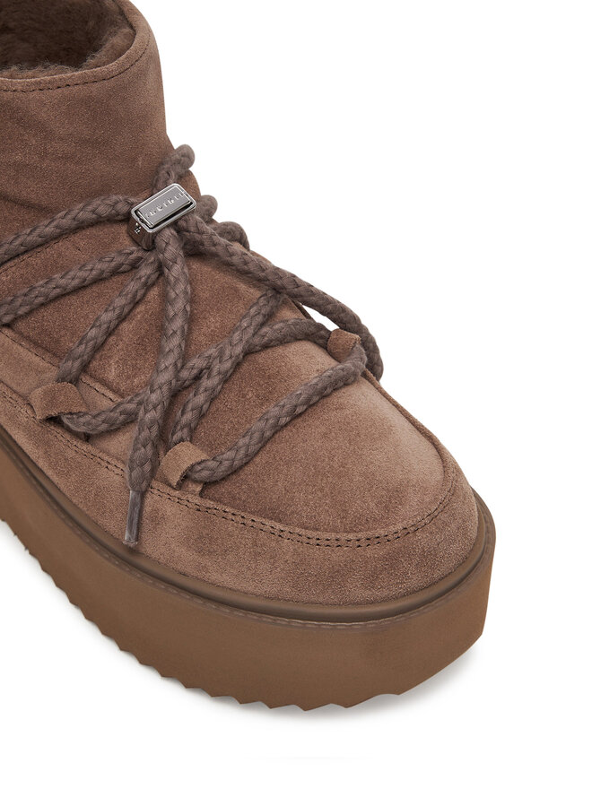 Inuikii Sniega zābaki Inuikii Classic Low Platform 75204-004sni Brūns