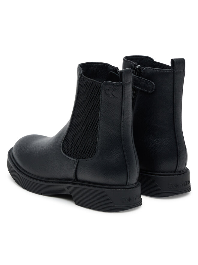 Calvin Klein Škornji Calvin Klein Chelsea Boot V3X5-83184-1355 S Črna