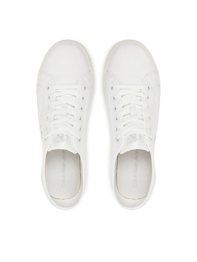 Calvin Klein Jeans Tenis superge Calvin Klein Jeans Ess Vulc Low Mg Canvas YM0YM01209 Bela