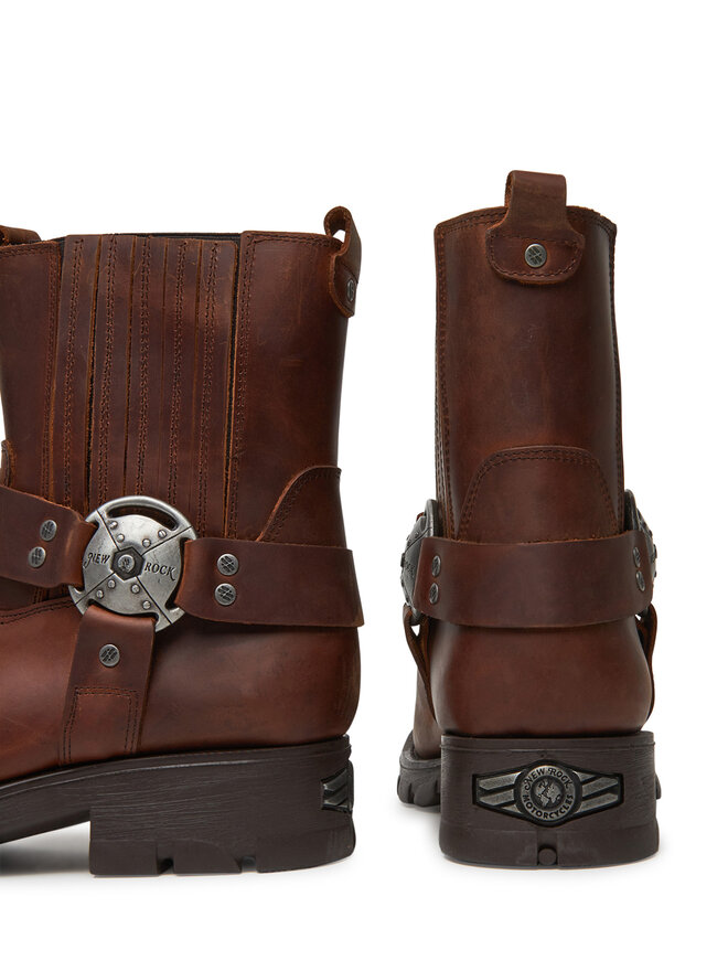 NEW ROCK Jātnieku stila puszābaki NEW ROCK M-7605-S20 Brūns