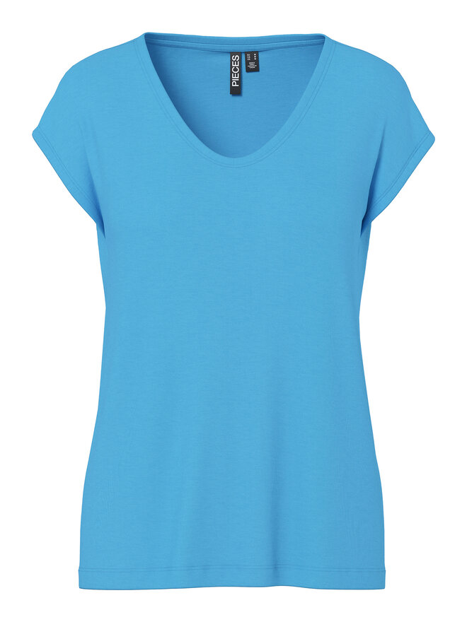 Pieces Pieces Camiseta Billo 17078732 Azul Loose Fit