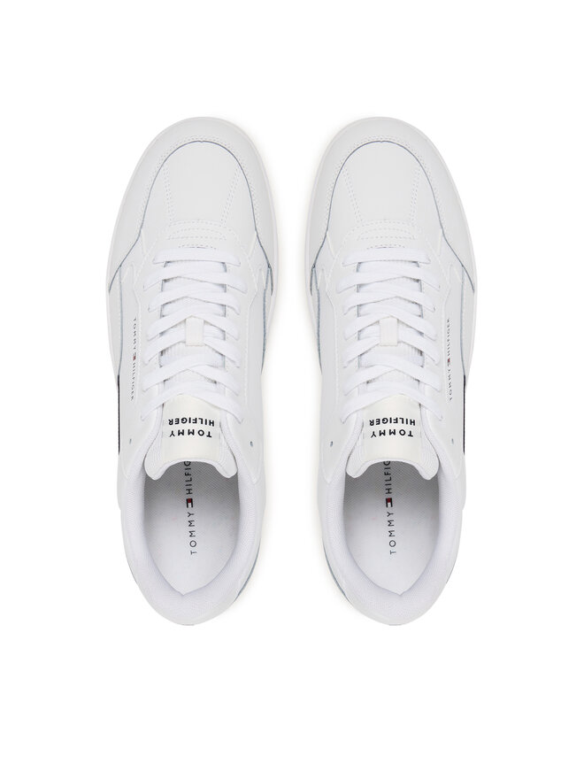 Tommy Hilfiger Αθλητικά Tommy Hilfiger Th Basket Core Stripes FM0FM05631 Λευκό