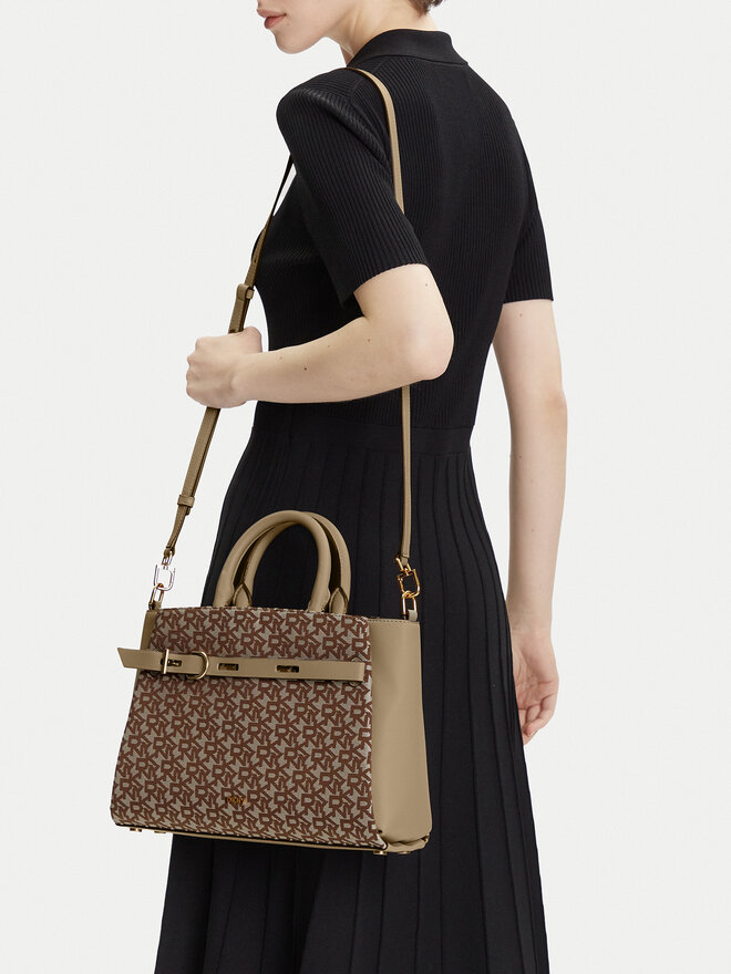 DKNY Ročna torba DKNY R44DFI68 Rjava