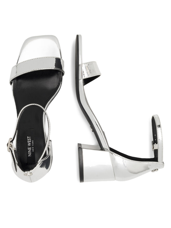 Nine West Sandali Nine West ERMINA FF-2308 Srebrna