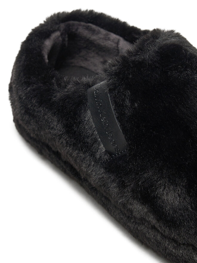 Calvin Klein Jeans Hausschuhe Calvin Klein Jeans Home Anke Slipper Wn Fur YW0YW01596 Schwarz