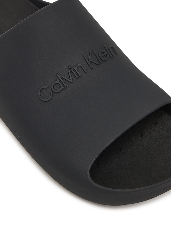 Calvin Klein Şlapi Calvin Klein Jelly Slide HM0HM02014 Negru