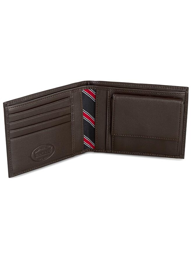 Tommy Hilfiger Nagyméretű férfi pénztárca Tommy Hilfiger Eton Cc And Coin Pocket AM0AM00651/83361 Barna