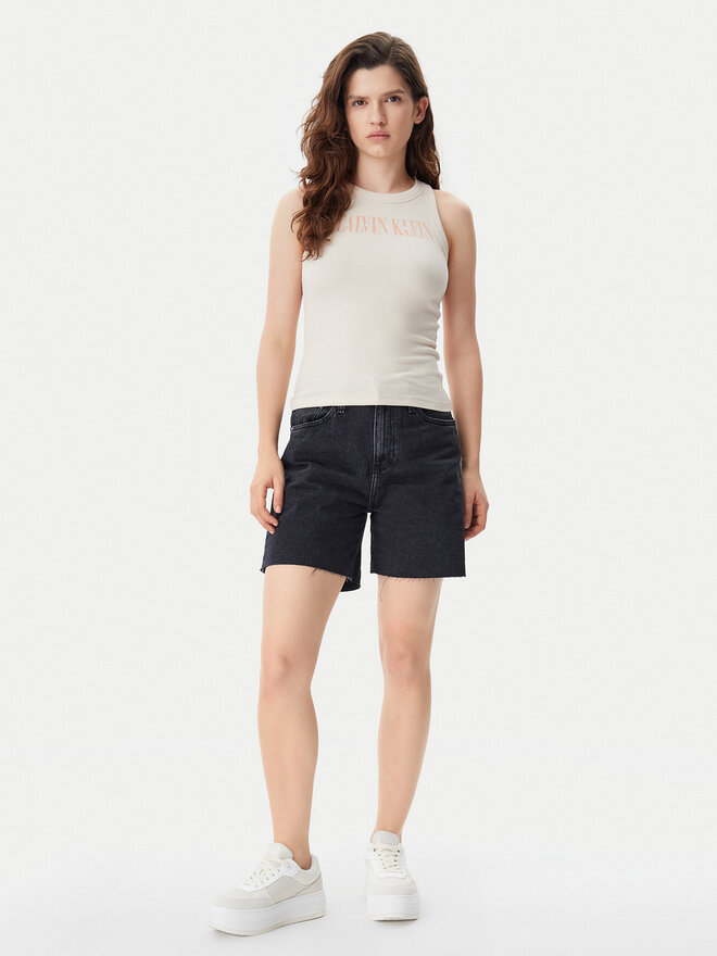 Calvin Klein Jeans Calvin Klein Jeans Τοπ Varsity J20J225520 Μπεζ Slim Fit