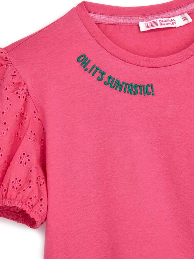 Original Marines Original Marines Camiseta DFP3191CF Rosa Regular Fit