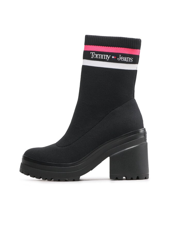 Tommy Jeans Aulinukai Tommy Jeans Knitted Boot EN0EN02061 Juoda