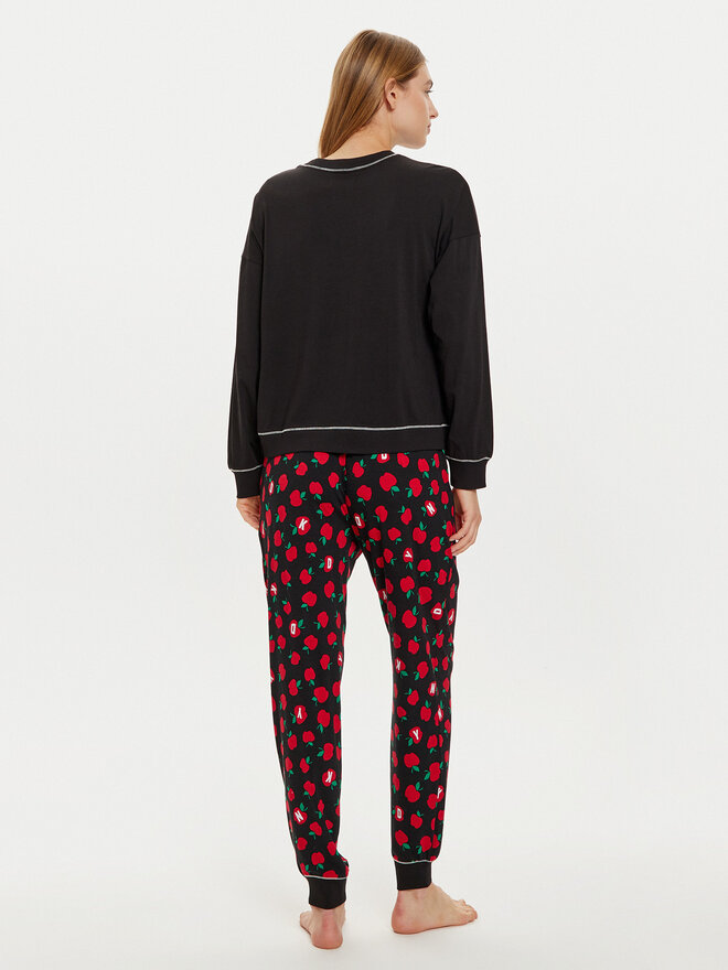 DKNY DKNY Pijama YI90025 Negro Regular Fit