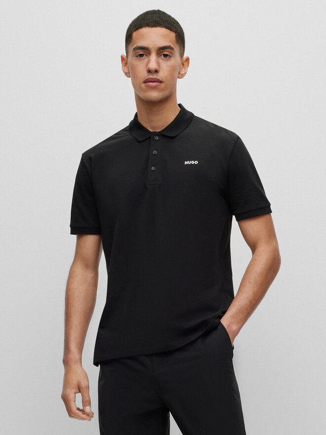 HUGO Hugo Poloshirt Donos222 50466182 Schwarz Regular Fit