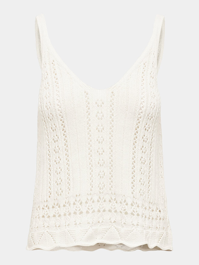 ONLY ONLY Top Lyzet 15277573 Écru Regular Fit