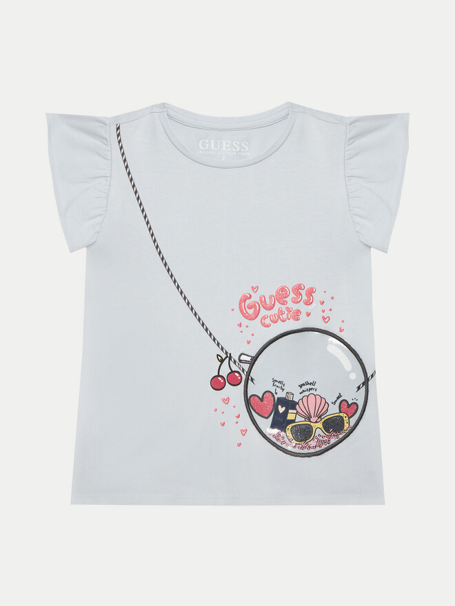 Guess Guess Camiseta K5GI05 K6YW4 Celeste Regular Fit